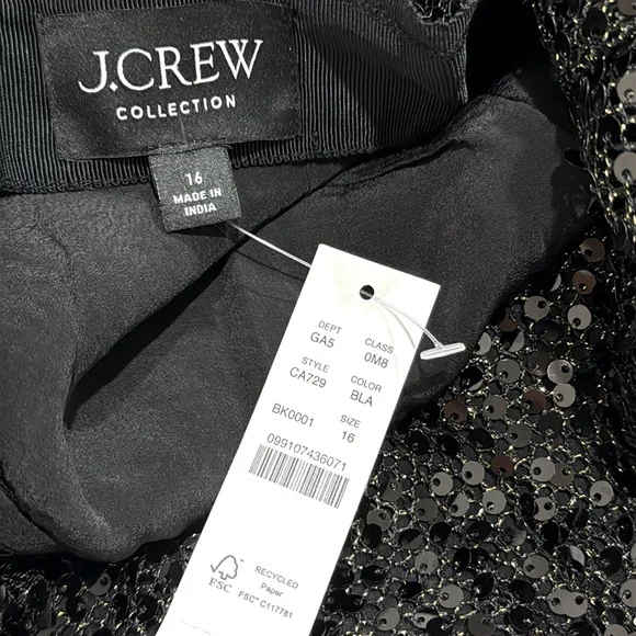 NWT J.Crew Collection sequin midi skirt - Picture 8 of 10